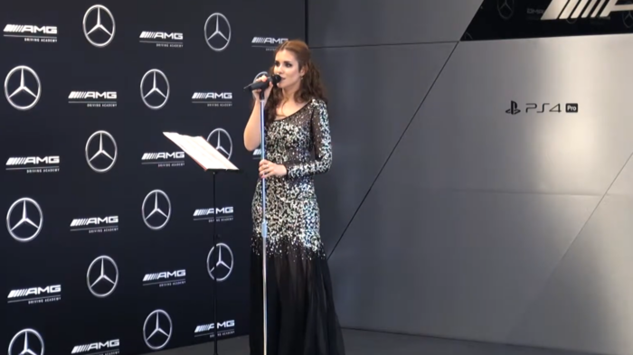 Выступление на мероприятии Mercedes AMG